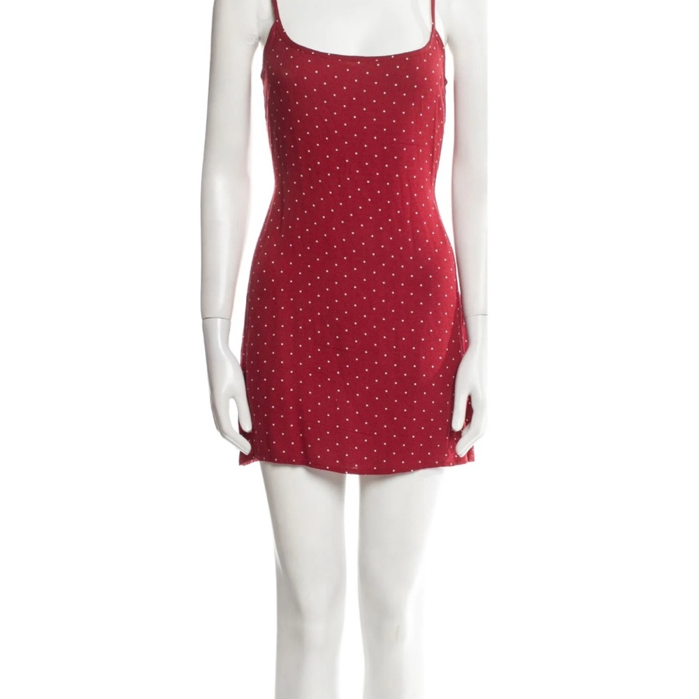 Reformation Polka Dot Mini Slip Dress